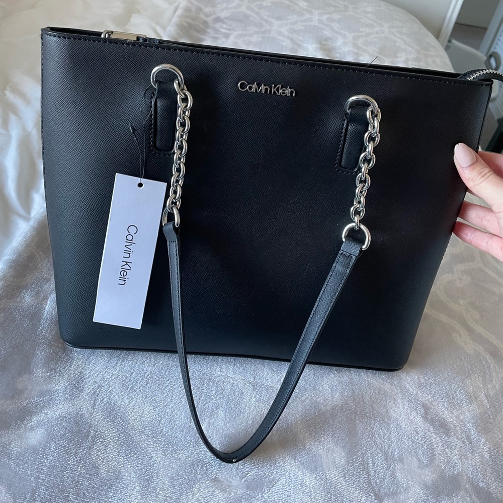 Calvin Klein Black Tote Purse